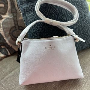 White Leather Kate Spade Bailey Crossbody Purse
